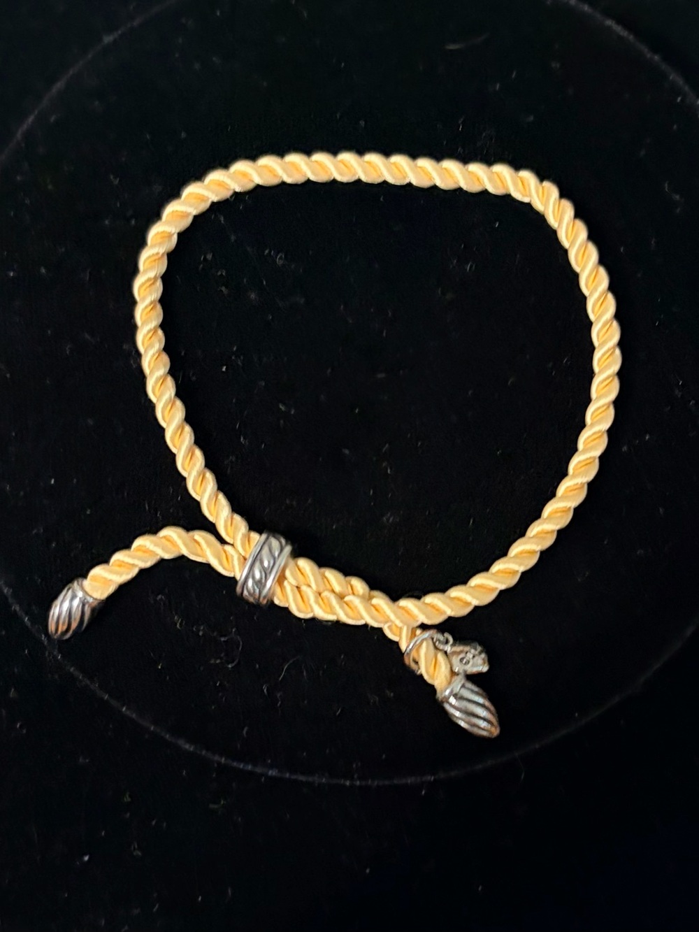 David Yurman Silk Rope Bracelet with Silver Accents